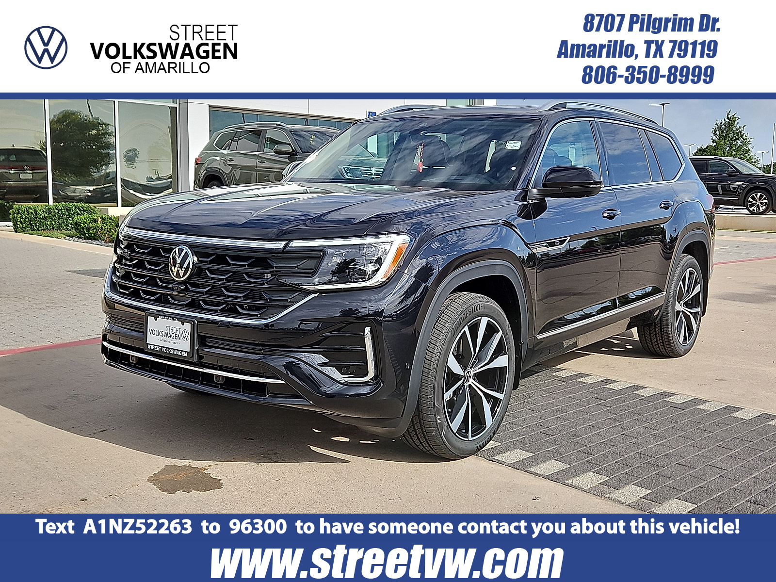 new 2025 Volkswagen Atlas car, priced at $53,356