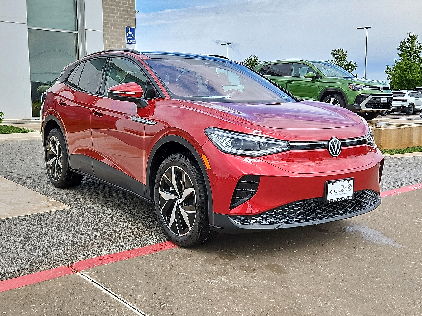 new 2025 Volkswagen ID.4 car, priced at $56,716