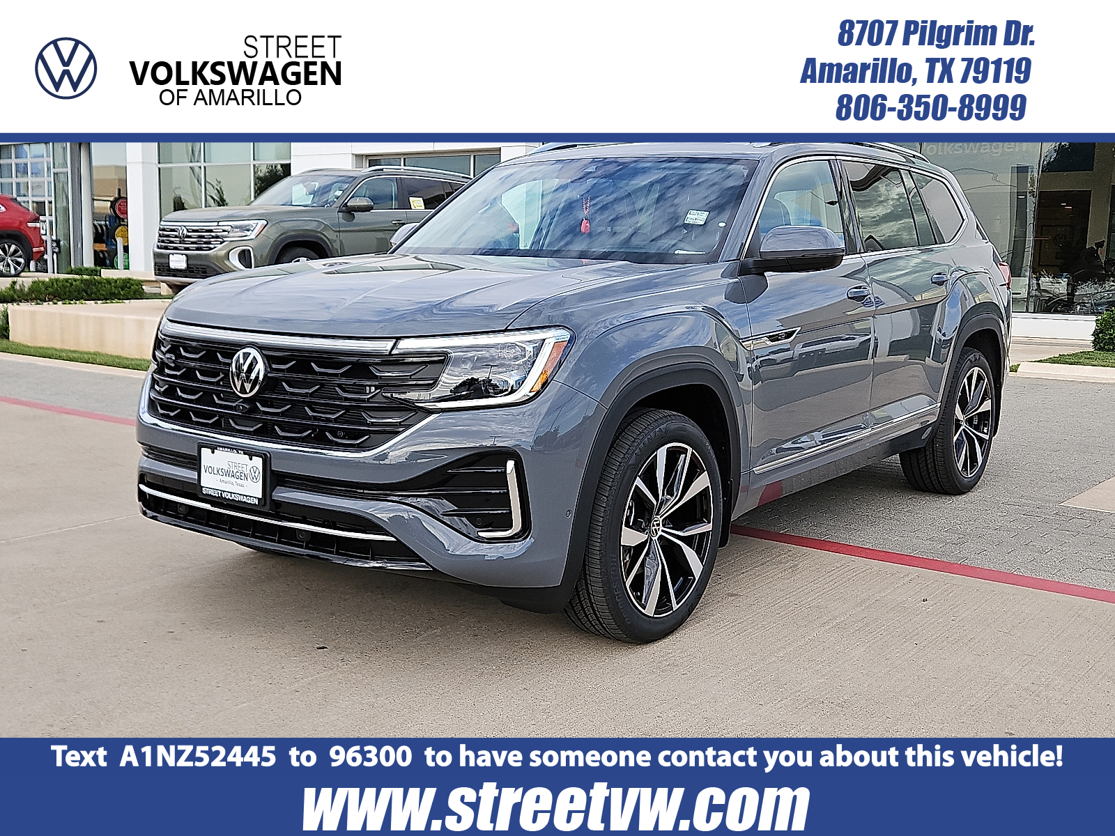 new 2025 Volkswagen Atlas car, priced at $54,506