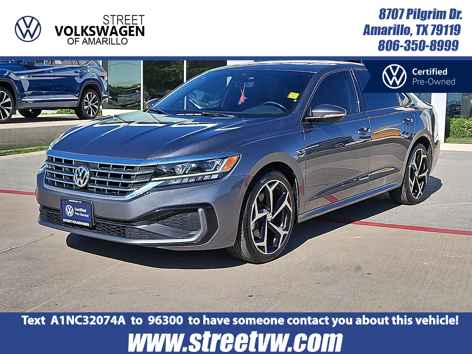 used 2021 Volkswagen Passat car, priced at $23,575