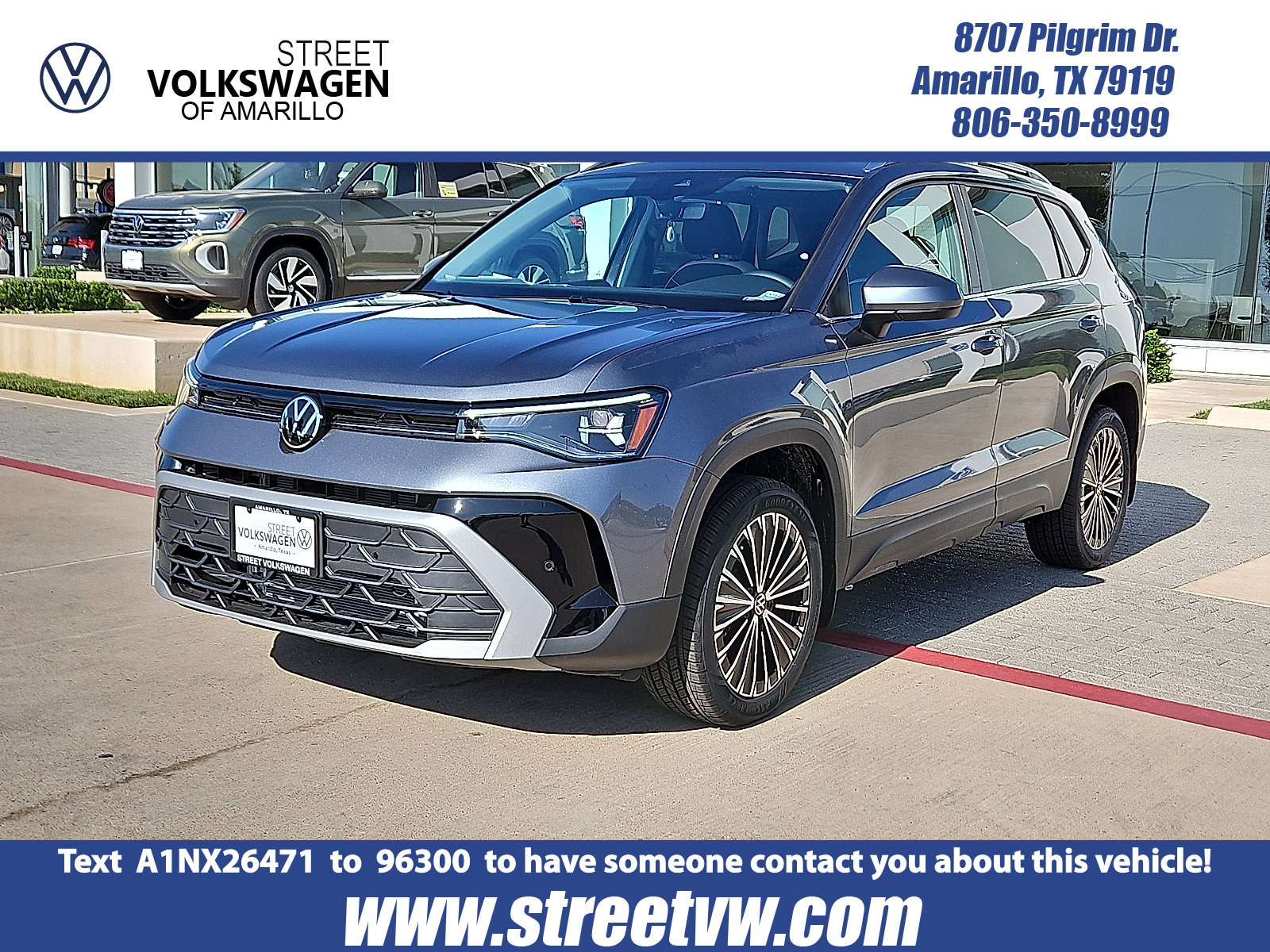 new 2025 Volkswagen Taos car, priced at $30,316