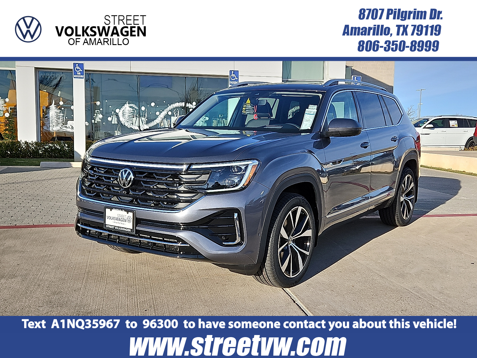 new 2025 Volkswagen Atlas car, priced at $53,856