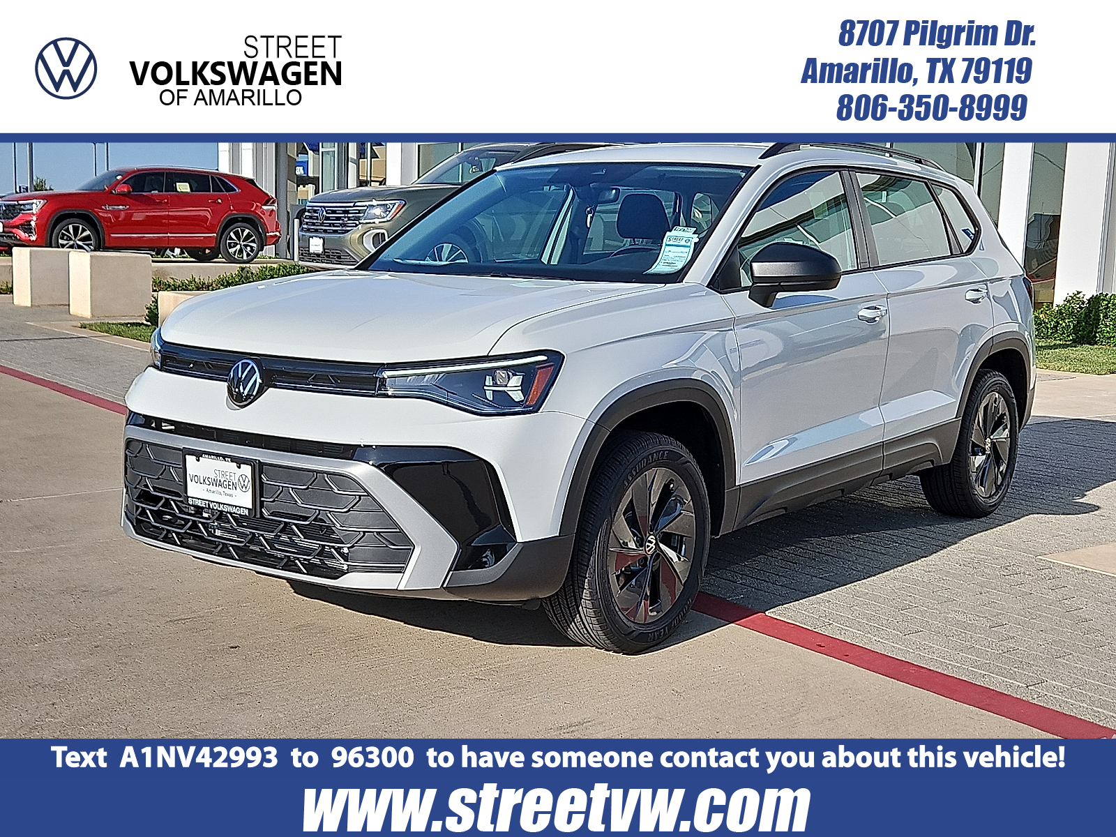 new 2025 Volkswagen Taos car, priced at $27,011